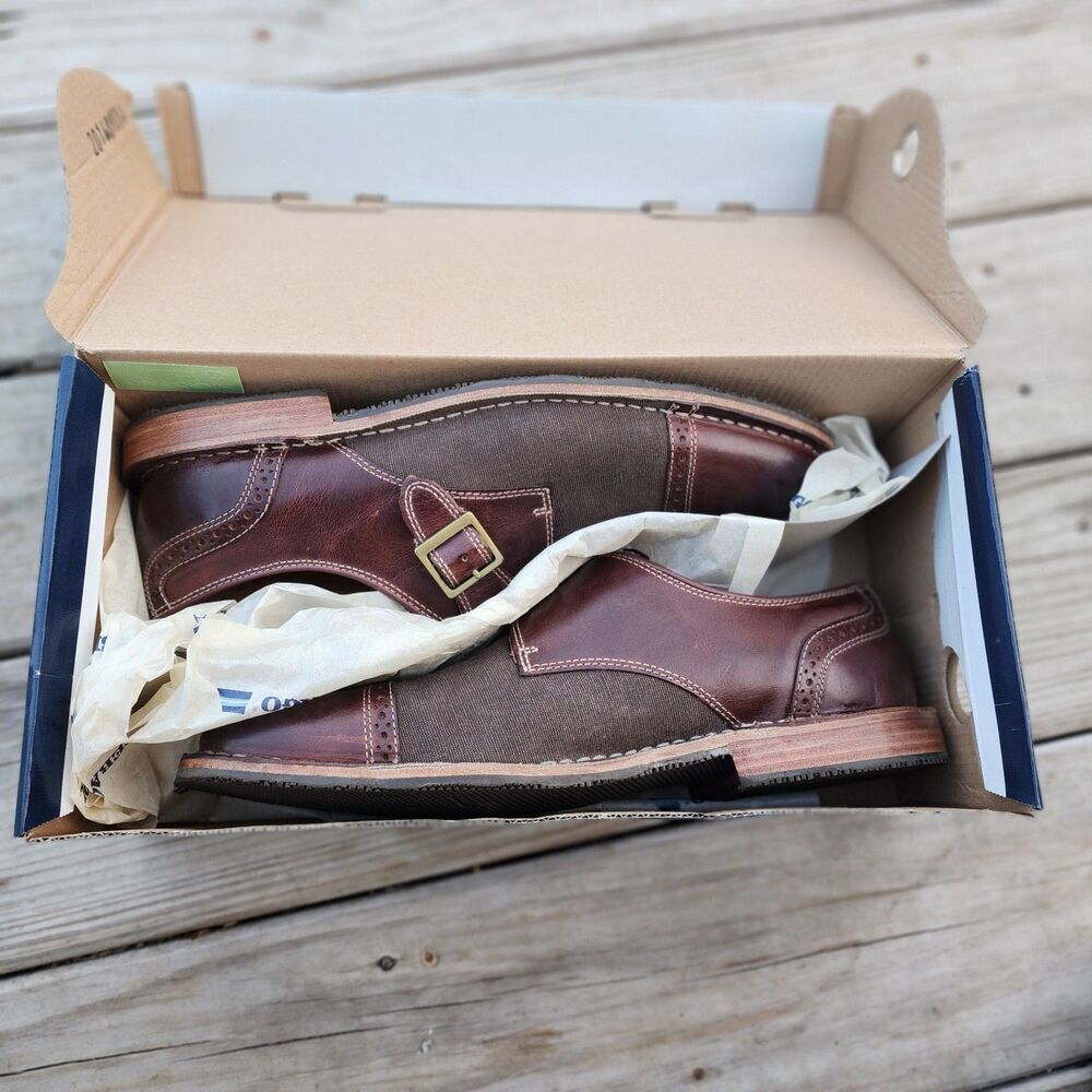 Sebago Men's Classic Brown Moc Loafer Sz 10.5 Buckle Strap Leather Used - Picture 7 of 16